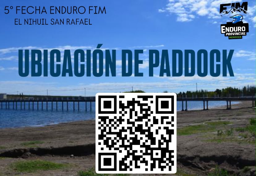 Ubicación del paddock con código QR